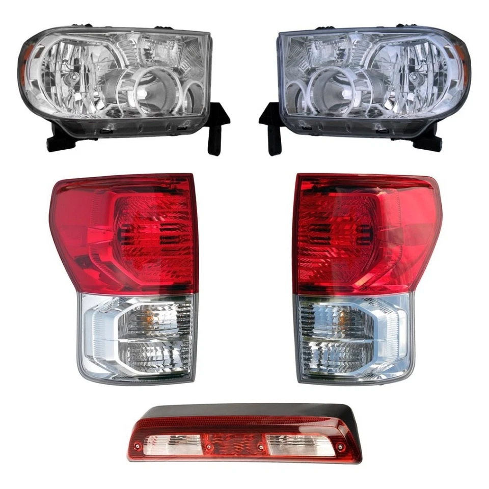 For Toyota Tundra 10-13 5-Piece Kit (Driver and Passenger Side Headlights, Foto 1 de 4