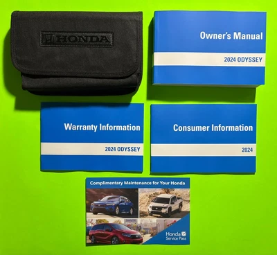 Juego manual y estuche Honda Odyssey 2024 para propietarios de fábrica *OEM* Foto 1 de 4