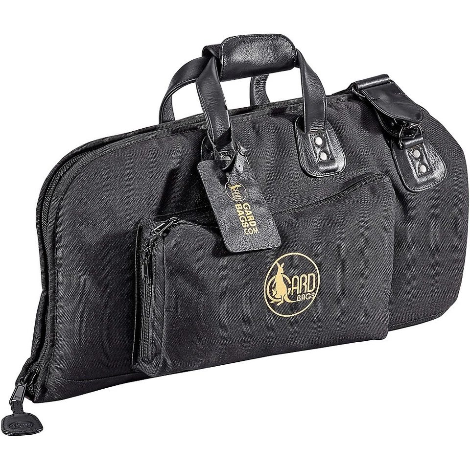 Gard Mid-Suspension Flugelhorn Gig Bag 2-MSK Black Synthetic w/ Leather Trim