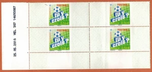 2010-Bloc de  4 Timbres neuf**/Coin Date -Football tu y crois ? À fond !-Yt.RP1 - Imagen 1 de 2