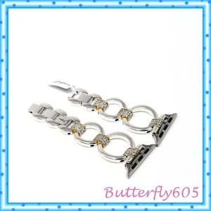 Brighton Meridian Tempo Kristall zweifarbiges Uhrenarmband neu mit Etikett 138 $ NUR FÜR BAND - Bild 1 von 4