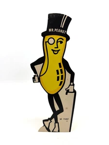 Vtg Planters Peanuts Mr. Peanut 12" Cardboard Standee Advertising Sign Display - Picture 1 of 7