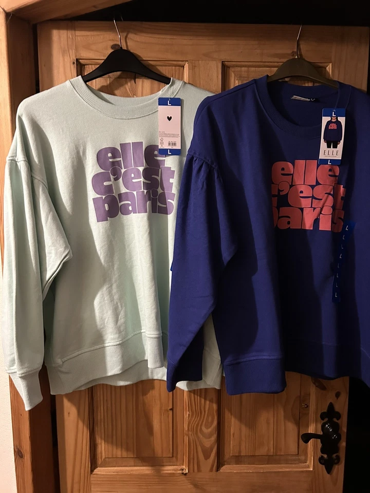 Par De Sudaderas Elle Como Nuevas Y Azul Real Talla L 16/18 - Imagen 1 de 4