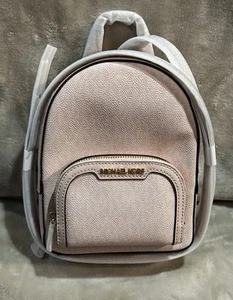 Zaino Michael Kors Jaycee XS convertibile tasca zip blush polvere leggera - Foto 1 di 22