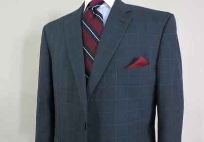 Royal Classic Holland Sherry Savile Row Prince of Wales window pane suit 46 R - Image 1 of 4