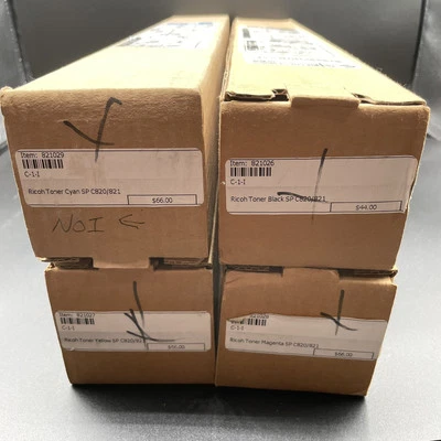 Ricoh SP C820DNHA 821026 821027 821028 821029 Compatible Juego de 4 Colores C821 Foto 1 de 2