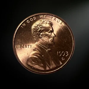 1993 D Denver Lincoln Memorial Penny Brilliant Uncirculated (BU) - Picture 1 of 2