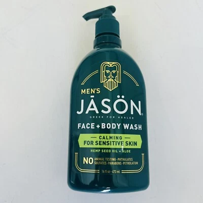 Jabón facial y corporal calmante 2 en 1 16 OZ de Jason Natural Products Foto 1 de 4