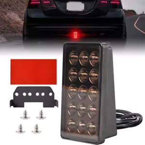 Luz de freno trasero intermitente tercera estroboscópica trasera 15 LEDs estilo F1 universal - Imagen 1 de 11