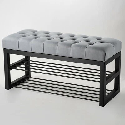 Schuhbank HANDGEMACHT Sitzbank mit Stauraum LOFT Hocker Flurbank Garderobenbank - Bild 1 von 4