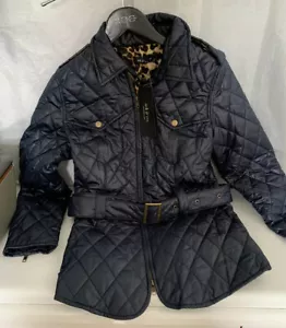 Bomber Light Jacket By Ark Co Woman’s Navy Blue Quilted Size S - Picture 1 of 7
