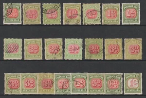 AUSTRALIA POSTAGE DUES MIXED USED LOT (F) - Picture 1 of 1