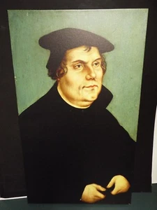 Martin Luther auf gerahmter Leinwand 29" x 17,25"  - Bild 1 von 1