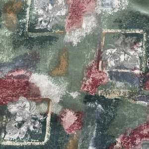 Stoff 1 Yard x 44 Zoll Abstrakt Grün Blau Hellbraun Nähen Quilten Bekleidungsmischung #2B35 - Bild 1 von 10