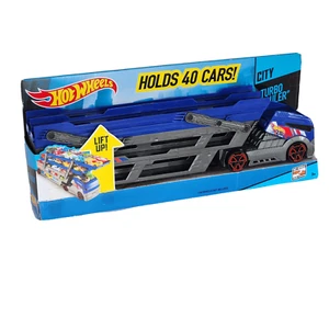 Hot Wheels City Turbo Hauler Truck Pull Up To Expand Holds Up To 40 Cars Ages 3+ - Picture 1 of 9