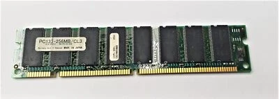 Emerson 256MB SDRAM Sync 133MHZ CL3 168-pin Memory Card B6986RAb SB-PC133-256 - Image 1 of 4