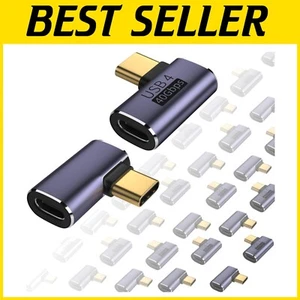 Compact 90 Degree USB C Female to Male Adapter - Perfect for Switch and Laptops - Picture 1 of 9