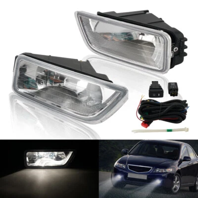Luces de conducción antiniebla de parachoques delantero con kit de cableado de bombilla para Honda Accord 2003-2007 Foto 1 de 4