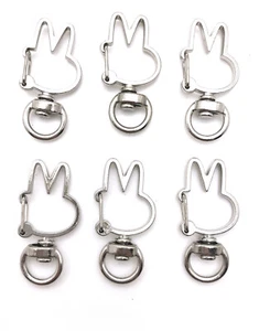 LOTE DE 5 HÁGALO USTED MISMO Metal Snap Hook Conejo Langosta Cierre Cordón Colgante Llavero - Imagen 1 de 5