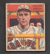 1935 DIAMOND STARS Walter Berger # 25 VG