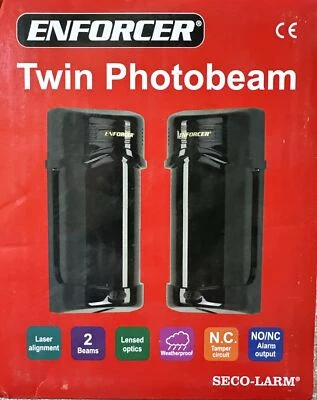 Seco-Larm Enforcer Twin Photobeam Detector, 90-190 Ft. Range (E-960-D90Q) - Image 1 of 4