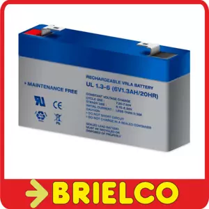 BATERIA DE PLOMO 6V 1.3A SIN MANTENIMIENTO TIPO GEL 97X24X52MM HERMETICA BD10402 - Imagen 1 de 1
