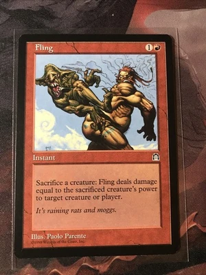MTG Fling Stronghold NM - Image 1 of 2
