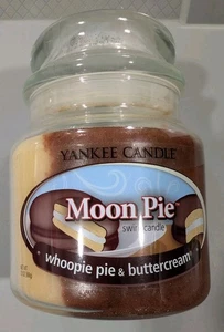 Yankee Moon Pie Swirl Candle RETIRED HTF Medium 13 Ounce Jar Whoopie Pie NEW - Picture 1 of 4