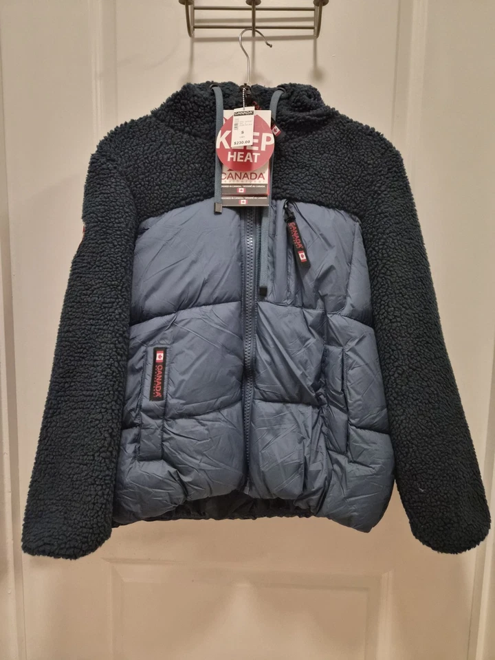 Jaqueta feminina Canada Weather Gear tamanho pequeno azul - Imagem 1 de 4