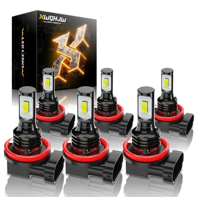 For INFINITI EX35 2008-2012 Combo 6× LED Headlights Hi Lo + Fog Light Bulbs Kit - Image 1 of 4