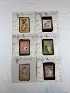 Lot of 6 Mirabilia Cross Stitch Vintage Discontinued Women Royalty Guides Books - Picture 1 of 20