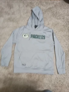 Felpa con cappuccio Green Bay Packers grigia -New Era NFL Team Apparel, Uomo M (senza coulisse) - Foto 1 di 12