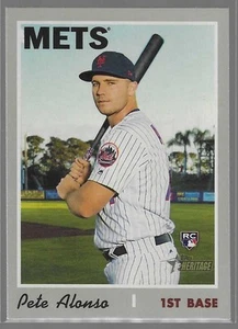 2019 Topps Heritage High Number - #519 Pete Alonso (RC) Rookie SP FREE SHIP - Picture 1 of 2