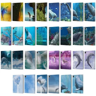 FUNDA BILLETERA LIBRO CUERO SIMONE GATTERWE DELFINES OFICIAL PARA APPLE iPAD Foto 1 de 4