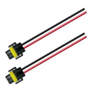 2 PACK-H11 H8 H9 881 880 890 H9 882 883 High Temperature Ceramic Wiring Female - Picture 1 of 1