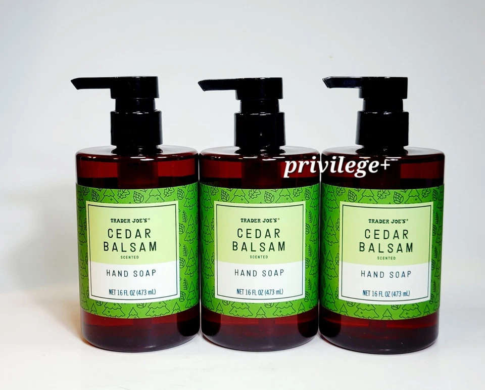 Bálsamo de cedro perfumado - JABÓN DE MANOS - Trader Joe's (paquete 3) Foto 1 de 1