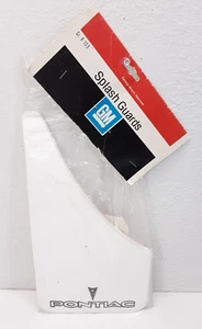 VTG NOS Pontiac GM Splash Guards Mud Flaps White 1 pair New In Package #997708 - Picture 1 of 16