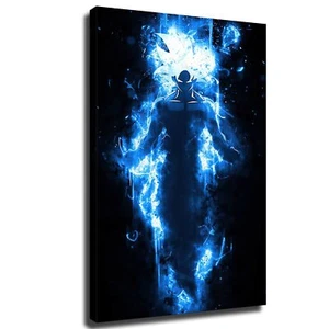 Dragon Ball Poster Super Saiyan Canvas Interior Room Decoration - Picture 1 of 9