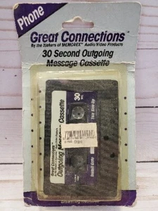 Nowy Vintage Memorex 30 sekund Endless Loop Wiadomość wychodząca NOS - Zdjęcie 1 z 5