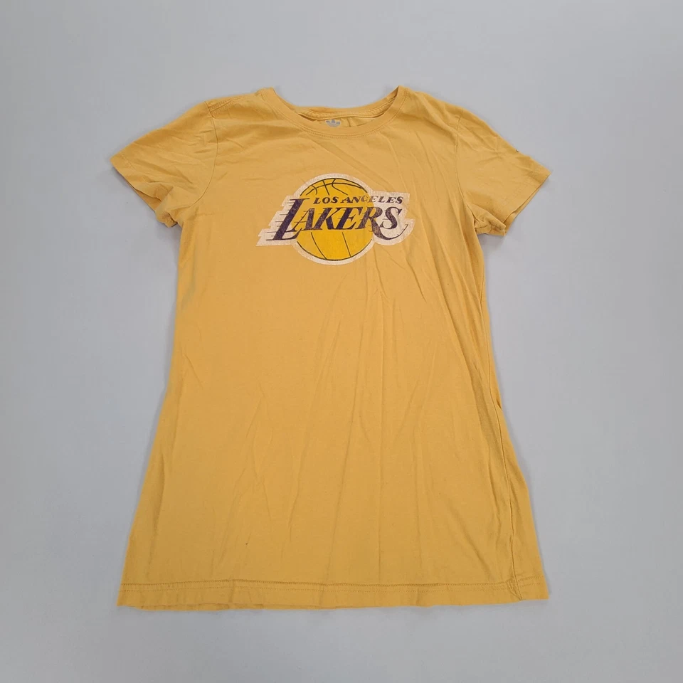 Camisa Los Angeles Lakers Niñas Pequeña Amarilla Baloncesto NBA Informal Adidas Juvenil Foto 1 de 4