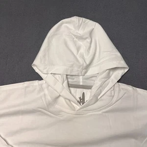 johnnie-O Edison White Lightweight Hoodie L/S Mens Size 1XLT Spellout NWT - Picture 1 of 9