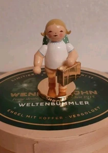 Wendt und Kühn Goldedition Nr. 11 Weltenbummler Engel mit Koffer blond Neu - Bild 1 von 7