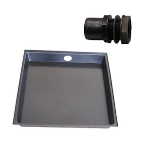 70x70x10 Bodenwanne Auffangwanne Ablauf für Waschmaschinen Geschirrspüler Wasser - Bild 1 von 2