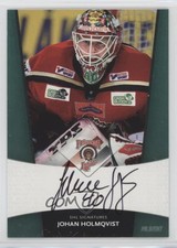 2010-11 Card Cabinet SHL Elitset SHL Signatures Johan Holmqvist Auto