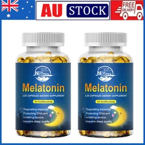 2 Bottles Sleep Health Support Improve Sleep Quality Relieve Stress Supplement - Picture 1 of 10
