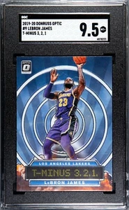 2019-20 Donruss Optic #9 LEBRON JAMES T-Minus 3,2,1 Insert - SGC 9.5 Mint+ - Bild 1 von 1