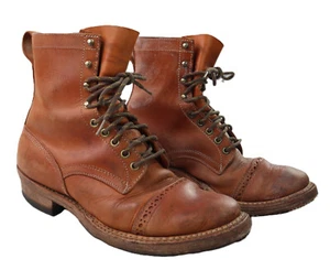WHITE’S BOOTS USA Men’s sz 11 11.5 Brown Leather Original 350 Work Logger Boots - Picture 1 of 10