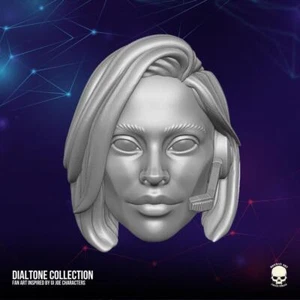 Female Dial Tone Communications Officer Custom Head for GI Joe action figures - Bild 1 von 1