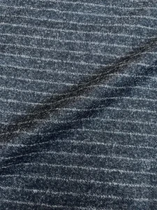 Arthur Harrison Wool Flannel – Gray & White Stripes – 1.29 yds – Made in UK - Picture 1 of 4