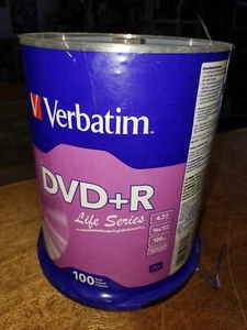 Verbatim Life Series DVD+R 4,7 GB 16x beschreibbare leere Disc 100er-Pack-Spindel - Bild 1 von 4